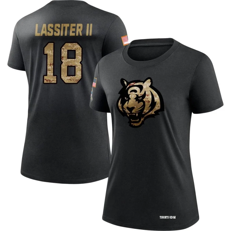 Women's Kwamie Lassiter II 2020 Salute To Service Performance T-Shirt -  Black - Tshirtsedge