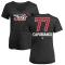 Women's Kyle Capobianco Name and Number Banner Wave V-Neck T-Shirt - Black