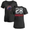 Women's Kyle Hendricks Midnight Mascot V-Neck T-Shirt - Black