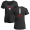 Women's Kyle Lewis Midnight Mascot V-Neck T-Shirt - Black