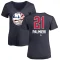 Women's Kyle Palmieri Name and Number Banner Wave V-Neck T-Shirt - Navy