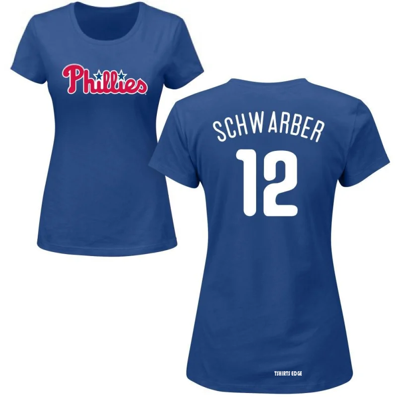 Women's Kyle Schwarber Name & Number T-Shirt - Royal - Tshirtsedge