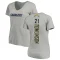 Women's LaDainian Tomlinson Name & Number Slim Fit V-Neck T-ShirtHeather - Gray