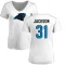 Women's Lamar Jackson Name & Number Slim Fit T-Shirt - White