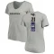 Women's Lardarius Webb Backer V-Neck T-Shirt - Ash