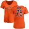 Women's Larry Borom Name & Number Slim Fit T-Shirt - Orange