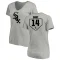 Women's Larry Doby RBI Slim Fit V-Neck T-Shirt - Heathered Gray