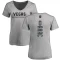 Women's Layton Ahac Backer Slim Fit V-Neck T-Shirt - Heathered Gray