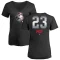 Women's Lee May Midnight Mascot V-Neck T-Shirt - Black