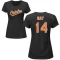 Women's Lee May Name & Number T-Shirt - Black