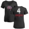 Women's Lenny Dykstra Midnight Mascot V-Neck T-Shirt - Black