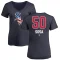 Women's Lenyn Sosa Name and Number Banner Wave V-Neck T-Shirt - Navy