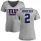 Women's Leo Durocher Name & Number Slim Fit T-Shirt - Ash