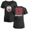 Women's Leon Draisaitl Name and Number Banner Wave V-Neck T-Shirt - Black