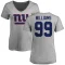 Women's Leonard Williams Name & Number Slim Fit T-Shirt - Ash