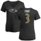 Women's L.J. Fort Name & Number Slim Fit T-Shirt - Black