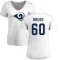 Women's Logan Bruss Name & Number Slim Fit T-Shirt - White