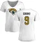 Women's Logan Cooke Name & Number Slim Fit T-Shirt - White