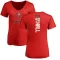 Women's Logan Hall Backer Slim Fit T-Shirt - Red