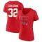 Women's Lucas Carlsson 2023 Eastern Conference Champions Goal Tender V-Neck T-Shirt - Red