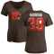 Women's Lucas Havrisik Name & Number Slim Fit T-Shirt - Brown