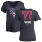 Women's Luis Patino Name and Number Banner Wave V-Neck T-Shirt - Navy