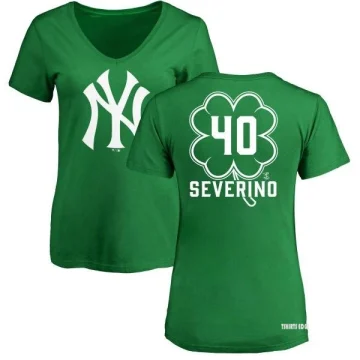 Women's Luis Severino Dubliner Name & Number V-Neck T-ShirtKelly - Green -  Tshirtsedge