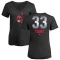 Women's Luis Tiant Midnight Mascot V-Neck T-Shirt - Black