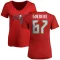 Women's Luke Goedeke Name & Number Slim Fit T-Shirt - Red