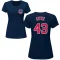 Women's Luke Little Name & Number T-Shirt - Navy