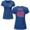 Women's Luke Little Name & Number T-Shirt - Royal