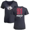 Women's Luke Prokop Name and Number Banner Wave V-Neck T-Shirt - Navy