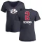 Women's Luke Schenn Name and Number Banner Wave V-Neck T-Shirt - Navy