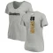 Women's Lynn Swann Backer V-Neck T-Shirt - Ash