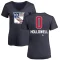 Women's Mac Hollowell Name and Number Banner Wave V-Neck T-Shirt - Navy