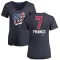 Women's Maikel Franco Name and Number Banner Wave V-Neck T-Shirt - Navy