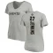 Women's Malcolm Jenkins Backer V-Neck T-Shirt - Ash