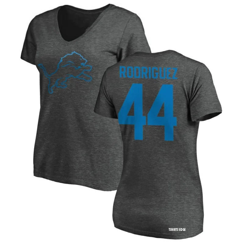 Women's Malcolm Rodriguez Name & Number Slim Fit T-Shirt - Ash - Tshirtsedge