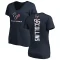 Women's Maliek Collins Backer Slim Fit T-Shirt - Navy