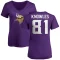 Women's Malik Knowles Name & Number Slim Fit T-Shirt - Purple