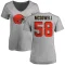 Women's Malik McDowell Name & Number Slim Fit T-Shirt - Ash