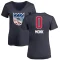 Women's Malik Monk Name and Number Banner Wave V-Neck T-Shirt - Navy