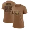 Women's Malik Reed Legend 2023 Salute To Service Performance T-Shirt - Brown