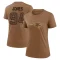 Women's Manny Jones Legend 2023 Salute To Service Performance T-Shirt - Brown