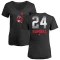 Women's Manny Ramirez Midnight Mascot V-Neck T-Shirt - Black