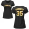 Women's Manny Sanguillen Name & Number T-Shirt - Black