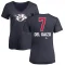 Women's Marc Del Gaizo Name and Number Banner Wave V-Neck T-Shirt - Navy