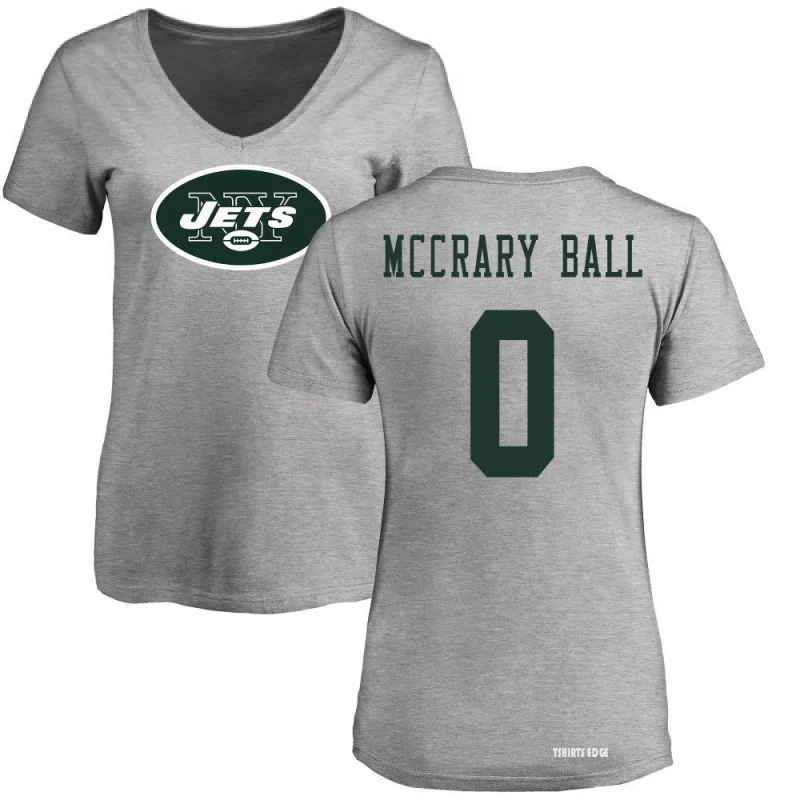 Marcelino McCrary-Ball Name & Number T-Shirt - Ash - Tshirtsedge