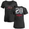 Women's Marcell Ozuna Midnight Mascot V-Neck T-Shirt - Black