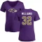 Women's Marcus Williams Name & Number Slim Fit T-Shirt - Purple